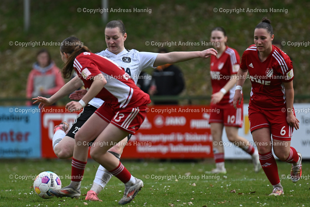 Fußball I Frauen I Saison 2024-25 I Oberliga I FC Jesteburg-Bendestorf - SpVg Aurich Frauen I 13.4.2025 | a-hannig - Realisiert mit Pictrs.com
