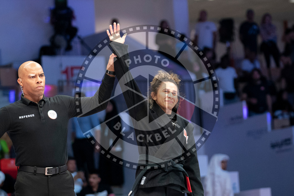 20231107PBB4353 | Fighters compete during the AJP World Master Championship in the Mubadala Arena in Abu Dhabi, Arab United Emirates, on November 7, 2023.