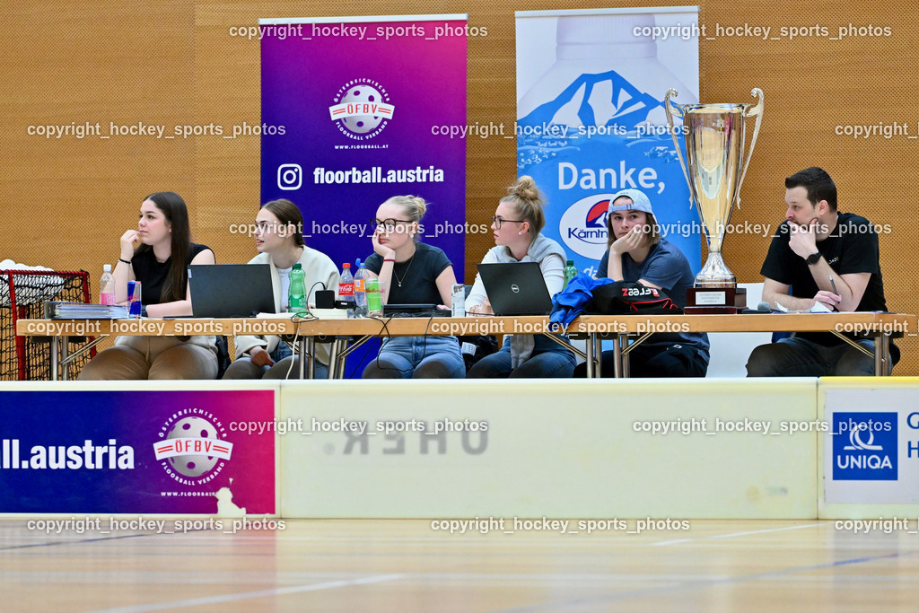 VSV Unihockey vs. Wiener Floorballferein 6.4.2024 | Hallensprecher VSV Unihockey Patrick Jochum, VSV Unihockey vs. Wiener Floorballferein 6.4.2024, VSV Unihockey vs. Wiener Floorballferein  am 06.04.2024 in Villach (Ballspielhalle St. Martin), Austria, (Photo by Bernd Stefan)