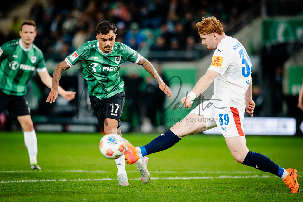 2. Bundesliga, Saison 2025/26, 11. Spieltag: SC Preußen Münster - Holstein Kiel | Münster, 31.10.2025: 2. Bundesliga, 11. Spieltag, SC Preußen Münster gegen Holstein Kiel im LVM-Preußenstadion in Münster an. Foto: sportfotografie.ms | Markus Paletta - Realisiert mit Pictrs.com