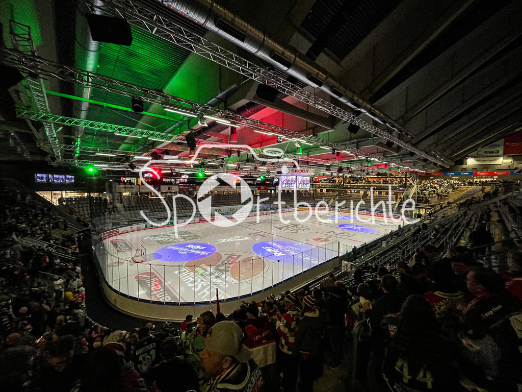 Augsburger Panther - Bietigheim Steelers | Das schoene Curt Frenzel Stadion in Augsburg vor der Partie gegen die Bietigheim Steelers / Symbolbild / Stadion / Arena