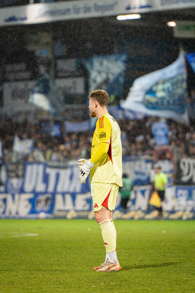 Fußball I Herren I Saison 2025-2026 I Regionalliga Nord I 24. Spieltag I SV Meppen - Hamburger SV II I 1874 | Hannes Steffen Hermann (1, Hamburger Sport Verein II) - Realisiert mit Pictrs.com