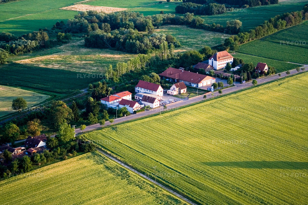 Luftbild: bhf Schaidt mit Netto Marken Discount in Steinfeld im Bundesland Rheinland-Pfalz in Deutschland. Foto: IMG_3147.jpg vom 30.06.2006 durch Werner Riehm/FLY-FOTO.de