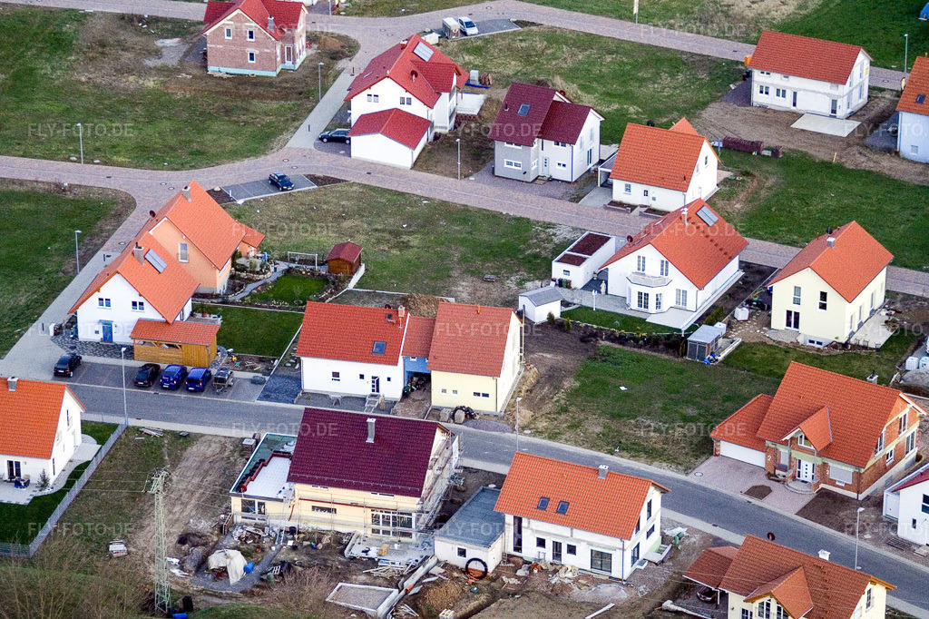 Luftbild: Neubaugebiet NO im Ortsteil Schaidt in Wörth im Bundesland Rheinland-Pfalz in Deutschland. Foto: IMG_9901.jpg vom 18.03.2008 durch Werner Riehm/FLY-FOTO.de