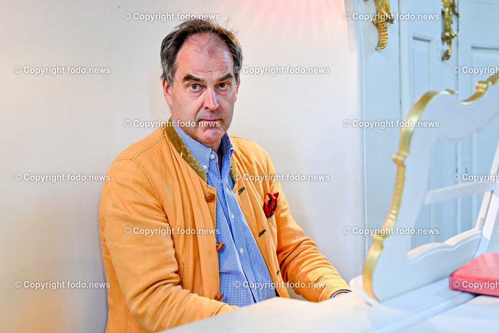 Engelhartszell_ 25.06.2024-15 | 25.06.2024, Engelhartszell, AUT, Engelhartszell, im Bild Stift Engelszell, Trappistenkloster, Basil Coleman (Organist und Dirigent)