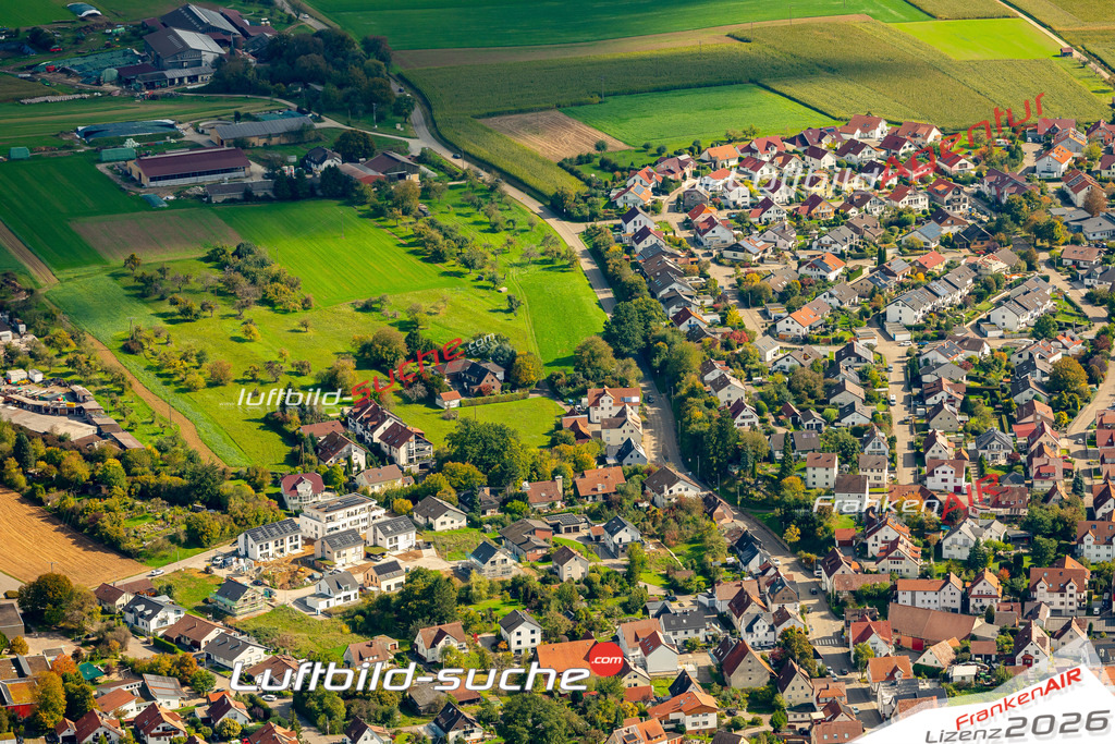 Schöne Luftaufnahme als Geschenk in Großaspach Aspach - Die Luftbildaufnahme wurde 2025 vom UL-Flugzeug heraus erstellt ( keine Drohne ) - Hochauflösende Luftaufnahme -Nicht vergleichbar mit Google Maps oder Satelittenbilder- Die Geschenkidee !Mit Lizenz und Bildrechte bestellbar