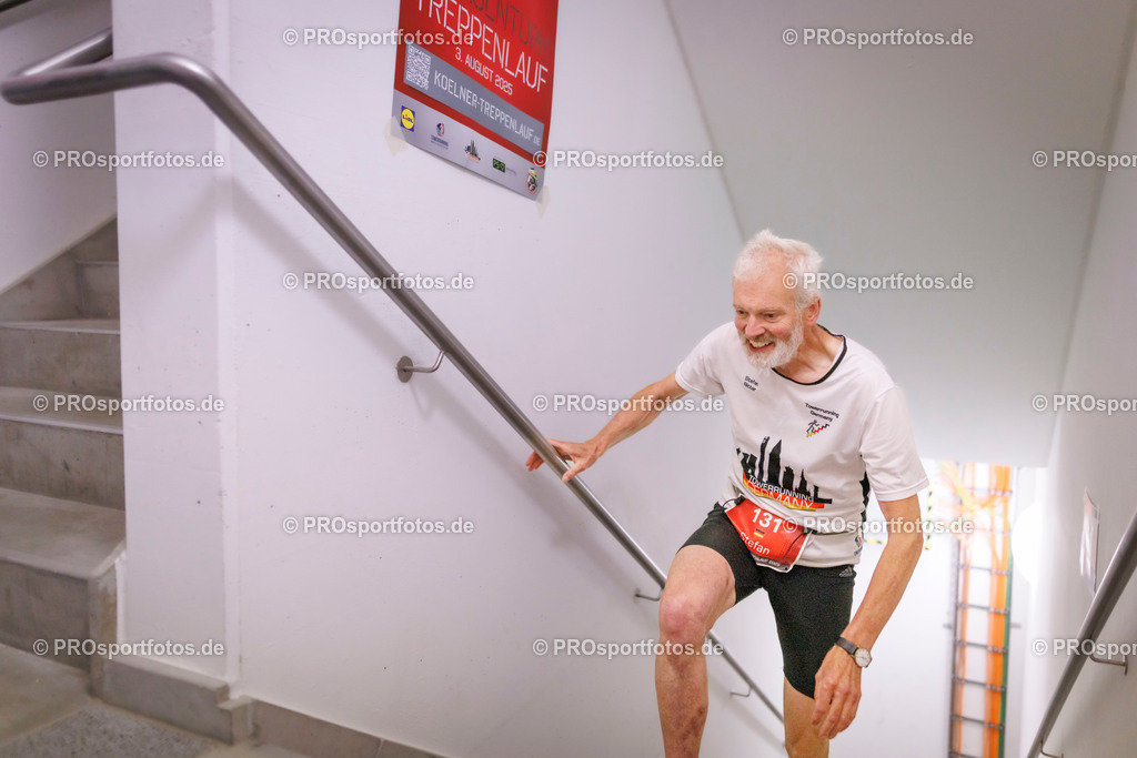 KölnTurm Treppenlauf; Köln, 03.08.2025 | Impressionen vom KölnTurm Treppenlauf am 03.08.2025 in Köln (Nordrhein-Westfalen). 