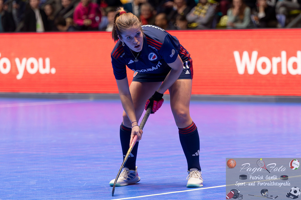 Volvo E.R.B. Final 4 Finale Frauen: Berliner HC - Mannheimer HC, 26.01.2025 | Sonja Zimmermann (Mannheimer HC #11), Freisteller, Portrait, Porträt, Berliner HC - Mannheimer HC, Frankfurt, Süwag Arena, 26.1.2025 - Realisiert mit Pictrs.com