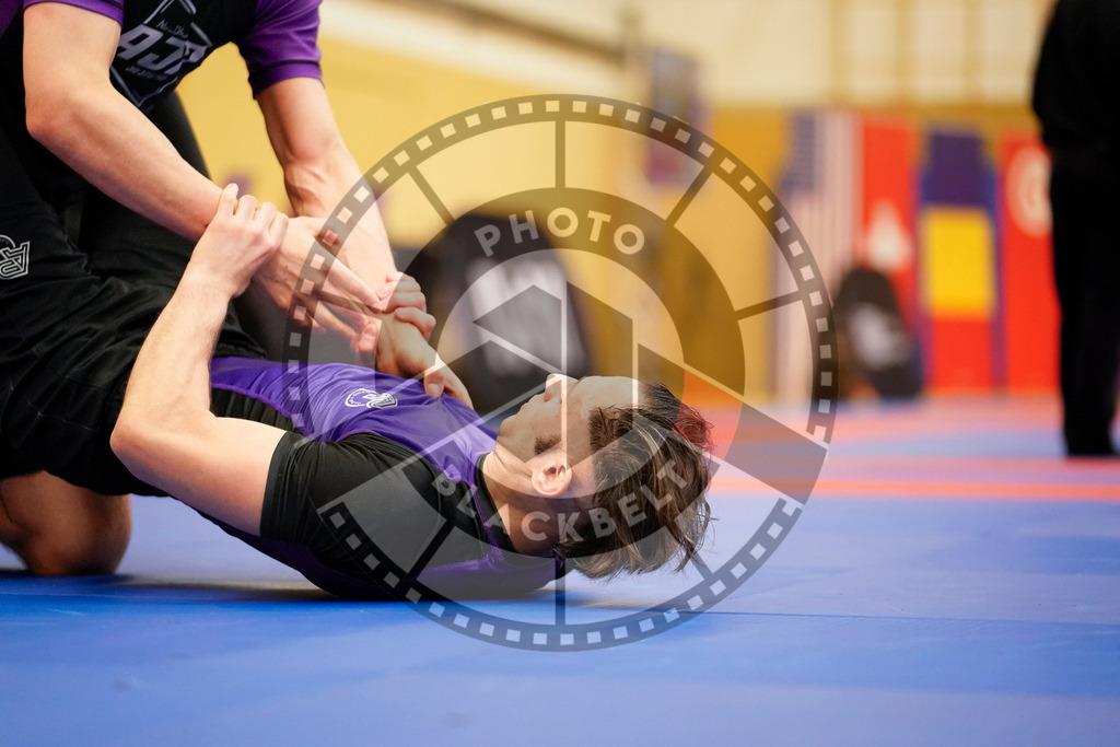 20240203PBB09951 | Fighters compete during the Brazilian Jiu-Jitsu Championship of the AJP Tour in Maintal by Frankfurt am Main, Germany, on February 2, 2024.