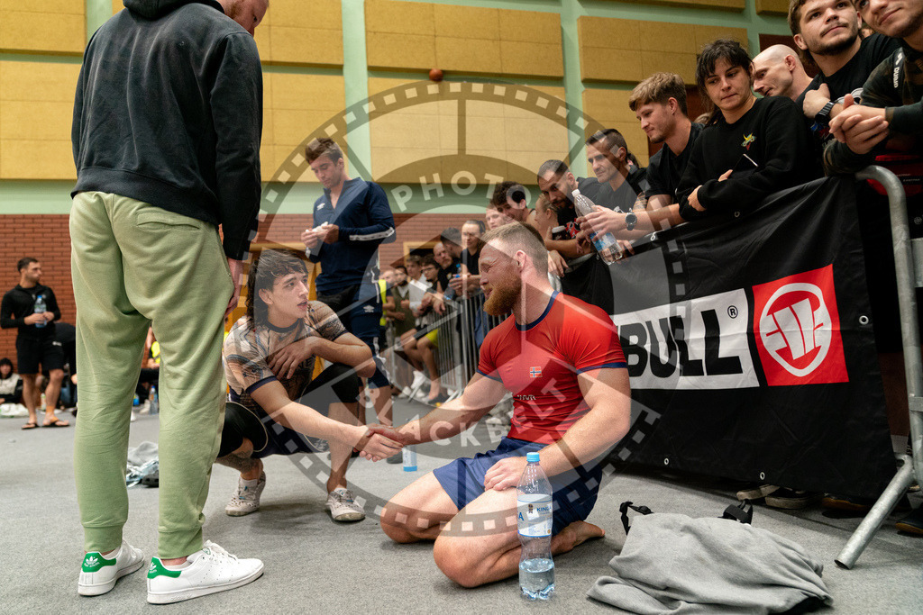 20230916PBB7412 | Fighters compete during the grappling tournement ADCC Trials (European, Middle East and African Championship) in Warsaw, Poland, on September 16, 2023.