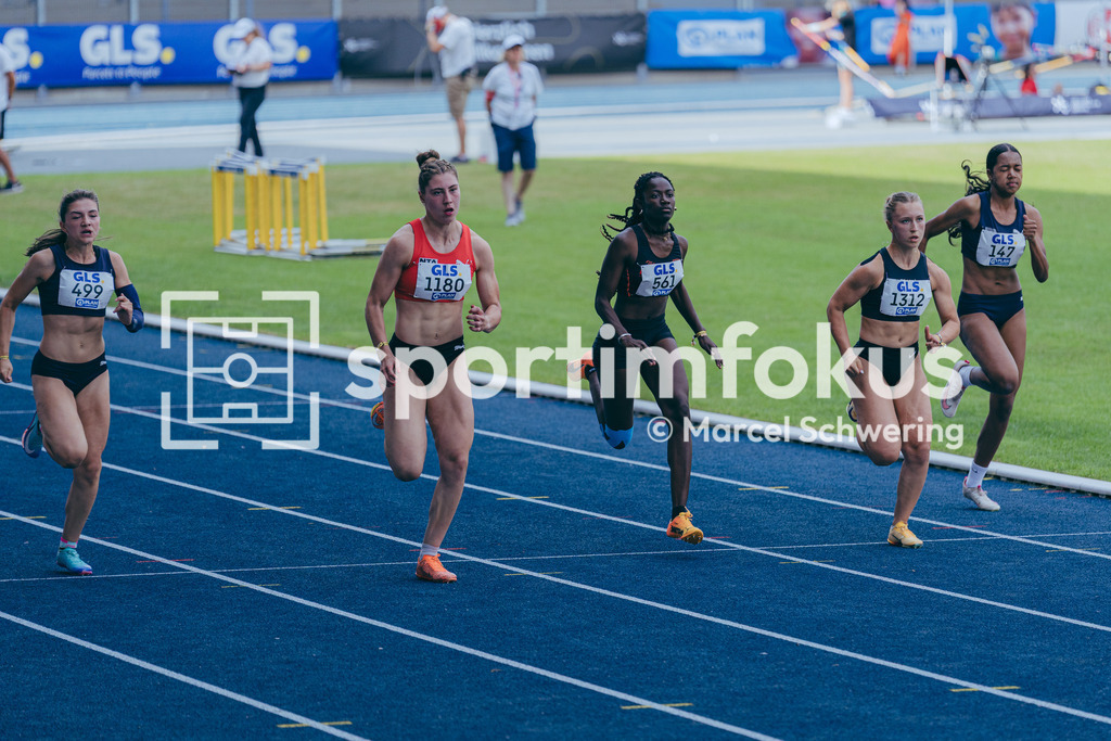 DM U23 U18 Bochum 2026 | Maimouna Cisse (TuS Griesheim), Startnummer 561, 100-Meter-Lauf, Halbfinale, Deutsche Meisterschaften der U18 &amp; U23 2026, Lohrheidestadion Bochum-Wattenscheid, 04.07.2026 Foto: Marcel Schwering / sportimfokus - Realisiert mit Pictrs.com