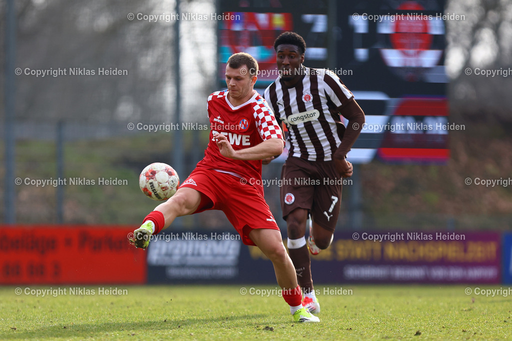 NH_FCEiintrachtNorderstedt_FCStPauliU23_RegionalligaNord_08032026 | #47 Leon Pesch (FC Eintracht Norderstedt)Fußball I Herren I Regionalliga Nord I Saison 2025-2026 I 25. Spieltag I FC Eintracht Norderstedt - FC St. Pauli I 08.03.2026 I Edmund-Plambeck-Stadion