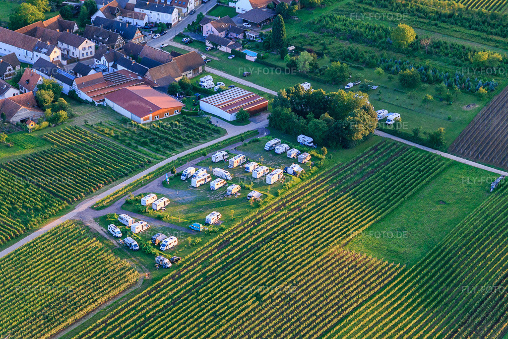 Luftbild: WoMo Parkplatz Geiger in Dierbach im Bundesland Rheinland-Pfalz in Deutschland. Foto: IMG_115561.jpg vom 16.06.2019 durch Werner Riehm/FLY-FOTO.de