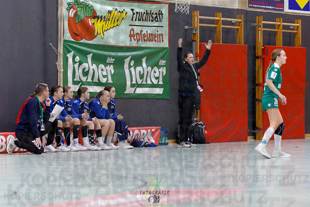 Jugenbundesliga wJB; HSG Kleenheim/Langgöns - SG Kappelwindeck/Steinbach | Jugenbundesliga wJB; HSG Kleenheim/Langgöns - SG Kappelwindeck/Steinbach am 23.11.2025 in Oberkleen (Weidig-Halle)Photo © 2025 - Jörg Heinrich - Realisiert mit Pictrs.com