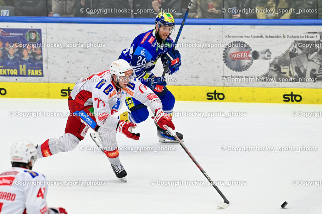 EC IDM WÄRMEPUMPEN VSV vs. EC KAC | #77 From Mathias EC KAC, #26 VAN NES Guus EC VSV, EC IDM WÄRMEPUMPEN VSV vs. EC KAC, EC IDM WÄRMEPUMPEN VSV vs. EC KAC am 02.02.2025 in Villach (Stadthalle Villach), Austria, (Photo by Bernd Stefan)
