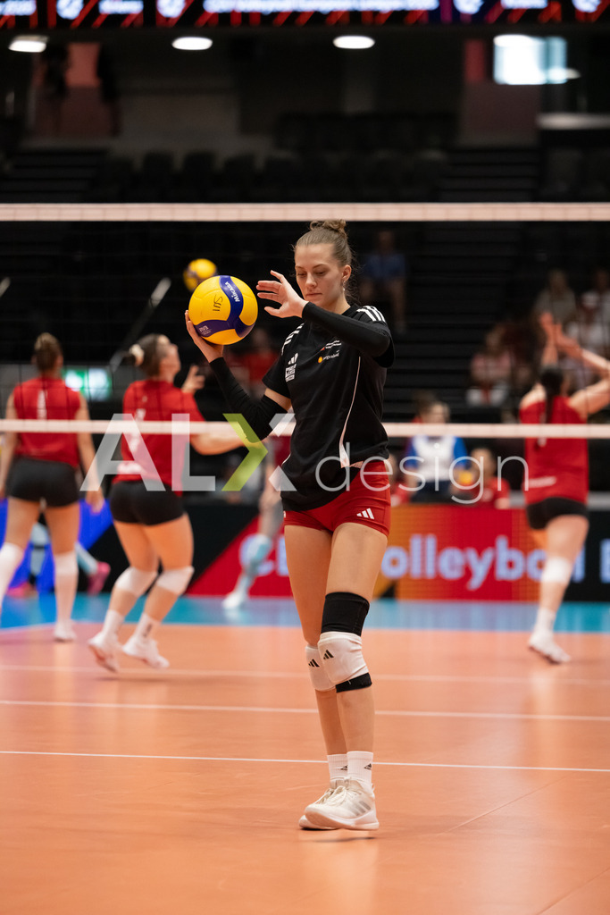 Austria v Switzerland - CEV European League Women | KRIENS, SWITZERLAND - JUNE 14: MARIE KRISTIN BRUCKNER of Austria during the CEV European League match between Austria and Switzerland at Pilatus Arena on June 14, 2026 in Kriens, Switzerland. - Realisiert mit Pictrs.com