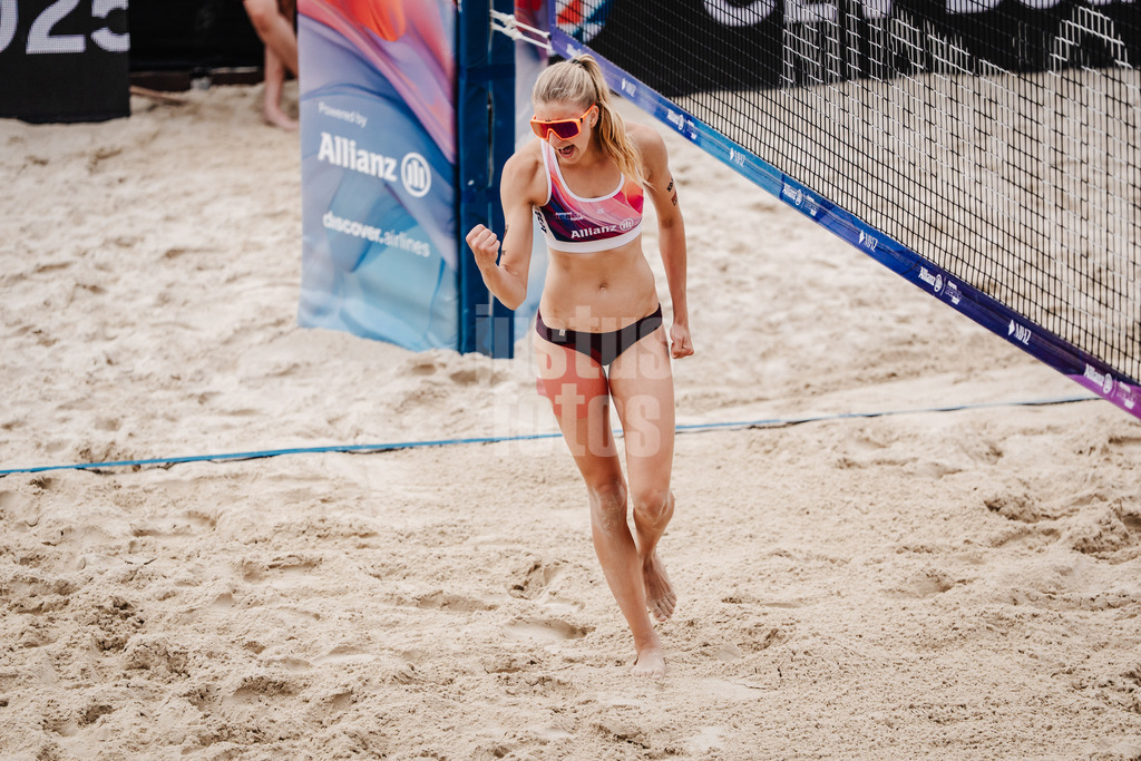 Beachvolleyball | Frauen | Allianz German Beach Tour 2025 | Tourstop Bremen | 15.06.2025 | Nele Barber jubelt