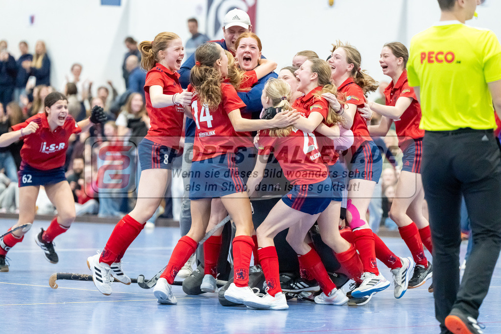 HK_20250223_103292 | Deutsche Meisterschaft wU14 Finale und Ehrungen am 23.2.2025 Düsseldorfer HC, Düsseldorf
