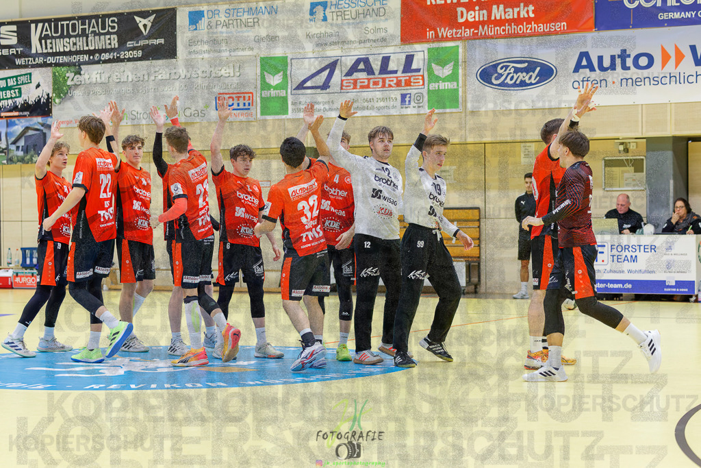 Jugendbundesliga A-Jugend; HSG Dutenhofen/Münchh. - HSG Rodgau Nieder-Roden | Jugendbundesliga A-Jugend; HSG Dutenhofen/Münchh. - HSG Rodgau Nieder-Roden am 07.12.2024 in Dutenhofen (Sporthalle Dutenhofen)Photo © 2024 - Jörg Heinrich - Realisiert mit Pictrs.com