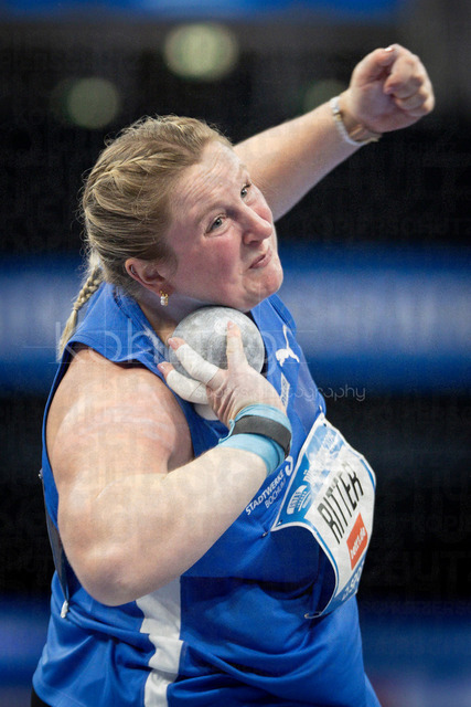 ISTAF Indoor; Duesseldorf, 24.01.2026 | DUESSELDORF, GERMANY - JANUARY 24: Julia Ritter (GER), shot put, during the ISTAF Indoor Dusseldorf at PSD Bank Dome on January 24, 2026 in Duesseldorf, Germany. 