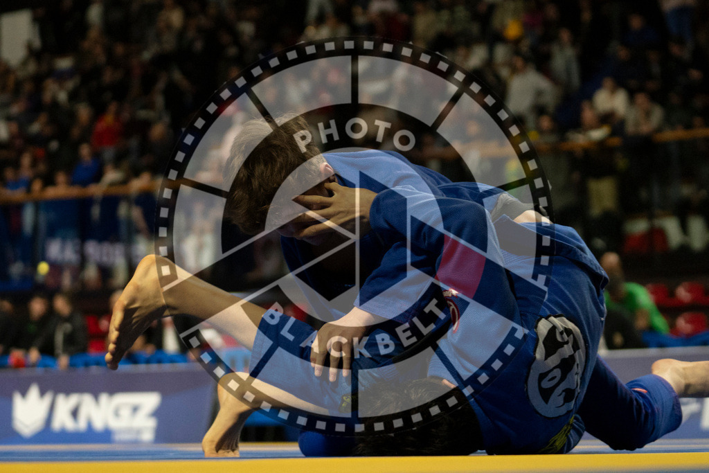 20240119PBB1537 | Fighters compete during the IBJJF European Championship in Paris, France, on January 19, 2024.