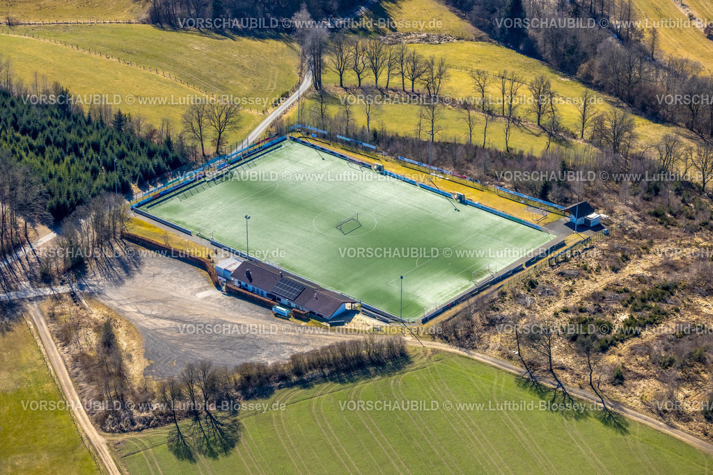 Wenden250307566Rothemuehle | Luftbild, Fußballstadion Sportplatz SV Rothemühle 1959 e.V., Rothemühle, Wenden, Sauerland, Nordrhein-Westfalen, Deutschland
