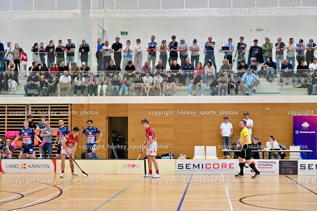 VSV Unihockey vs. KAC Floorball | Besucher Ballspielhalle St. Martin, VSV Unihockey vs. KAC Floorball, VSV Unihockey vs. KAC Floorball am 12.04.2025 in Villach (Ballspielhalle St. Martin), Austria, (Photo by Bernd Stefan)