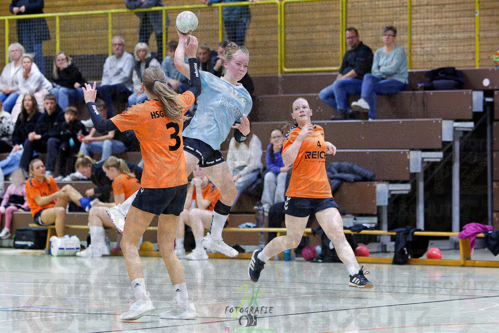 Bezirksliga weibl. A-Jugend; HSG Eibelshausen/Ewersbach - VfB Driedorf | Bezirksliga weibl. A-Jugend; HSG Eibelshausen/Ewersbach - VfB Driedorf am 30.10.2025 in Eibelshausen (Holderberghalle)Photo © 2025 - Jörg Heinrich - Realisiert mit Pictrs.com