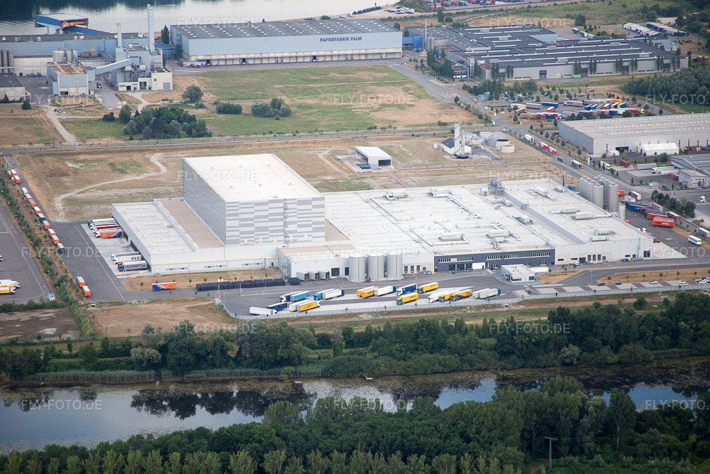 Luftbild: Wörth am Rhein, Industriegebiet Oberwald in Wörth am Rhein im Bundesland Rheinland-Pfalz in Deutschland. Foto: IMG_083728.jpg vom 24.07.2015 durch Werner Riehm/FLY-FOTO.de
