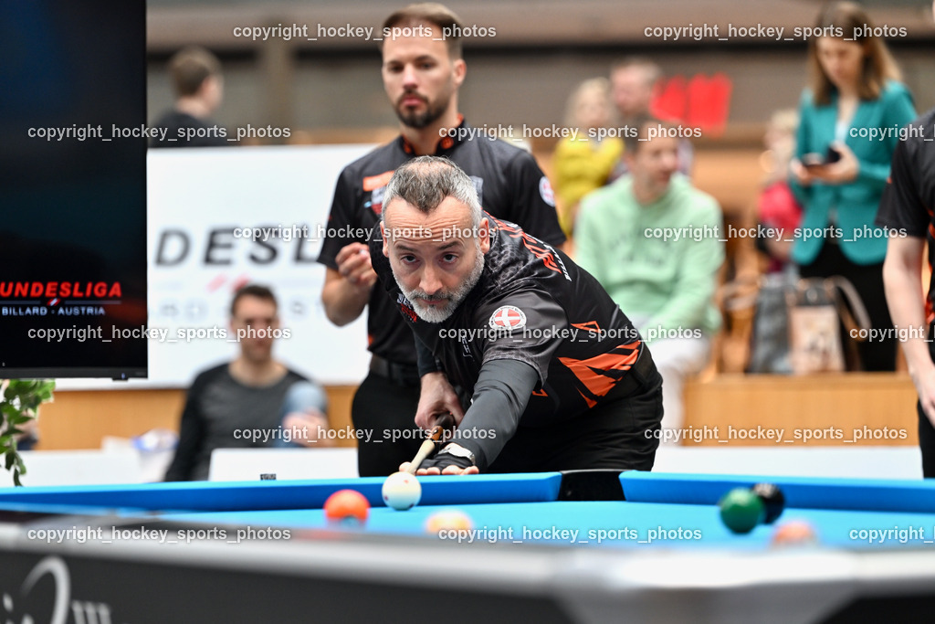 Pool Billard Bundesliga 2025 im ATRIO | MICHAEL MOSLER, Pool Billard Bundesliga 2025 im ATRIO, Pool Billard Bundesliga 2025 im ATRIO am 29.03.2025 in Villach (Atrio), Austria, (Photo by Bernd Stefan)
