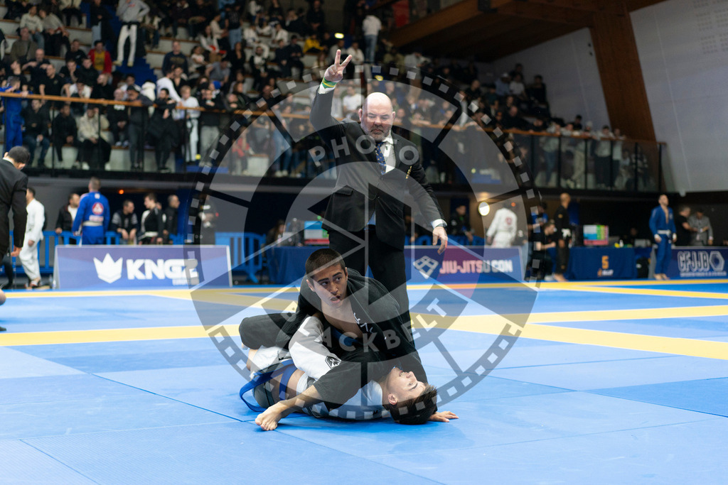 20240119PBB2540 | Fighters compete during the IBJJF European Championship in Paris, France, on January 19, 2024.