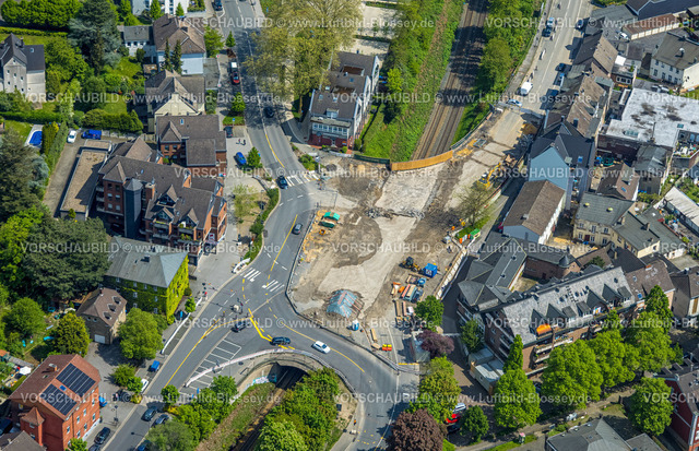 Wetter230502840-3 | Luftbild, Baustelle Kaiserstraße Ecke Friedrichstraße und Bundesstraße B234, Wetter, Ruhrgebiet, Nordrhein-Westfalen, Deutschland