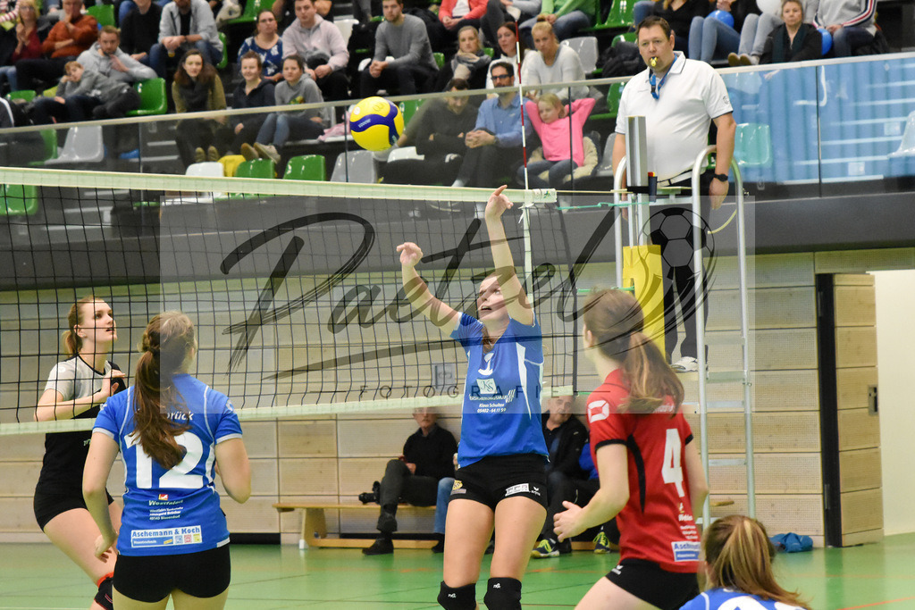 20200202_VCOOTB_0007 | Volleyball, Frauen:   waehrend des Spiels der Regionalliga NordWest zwischen VC Osnabrueck und Oldenburger TB in der Schlosswall-Halle am 02.02.2020 in Osnabrueck, Deutschland. - Realisiert mit Pictrs.com