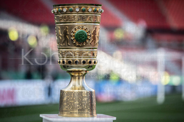 DFB Cup semifinal match Bayer 04 Leverkusen vs. FC Bayern Munich, 22.04.2026 | LEVERKUSEN, GERMANY - APRIL 22, 2026: The DFB Cup before the German DFB Cup semifinal match between Bayer 04 Leverkusen vs. FC Bayern Munich at BayArena on April 22, 2026 in Leverkusen, Germany. DFL REGULATIONS PROHIBIT ANY USE OF PHOTOGRAPHS AS IMAGE SEQUENCES AND/OR QUASI-VIDEO.