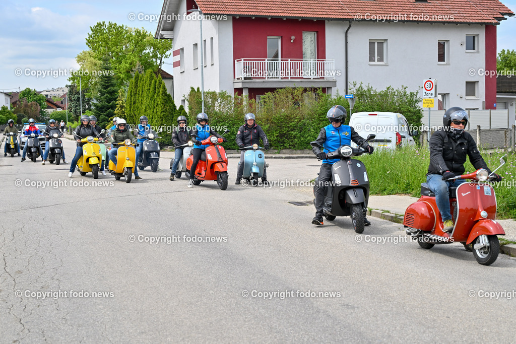 Lets Vespa togehter_ Neuhofen_ 05.05.2024-72 | 05.05.2024, Neuhofen, Kremsmuenster, AUT, Lets Vespa togehter 2024, Vespatreffen, im Bild Teilnehmer Vespatreffen, Motorsport Stadler
