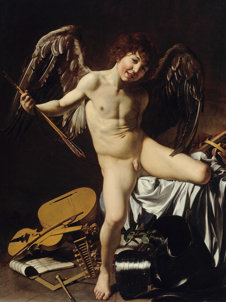 Caravaggio - Armor als Sieger | Moderne Wandbilder auf Leinwand, Acylglas, Alu-Dibond oder als Poster. Tauchen Sie ein in die Welt KI-generierter Kunstwerke - entdecken Sie hochwertige Kunstdrucke unserer Gemälde, Illustrationen und fotorealistischen Motive.