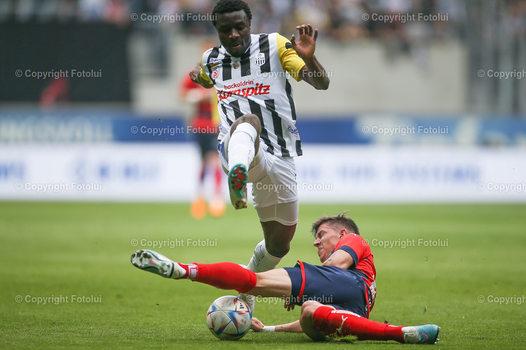 A_LUI_20230423_0019 | SPORT FUSSBALL ADMIRAL BUNDESLIGA 2022/23 LASK VS SC RAPID

IM BILD:Ibrahim Mustapha (Lask),  Martin Moormann (Rapid)
FOTO:FOTOLUI/UW