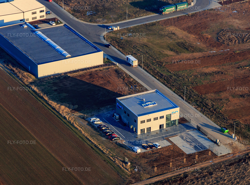 Luftbild: netgo tax GmbH in Herxheim bei Landau im Bundesland Rheinland-Pfalz in Deutschland. Foto: IMG_112554.jpg vom 21.01.2019 durch Werner Riehm/FLY-FOTO.deInstagram icon