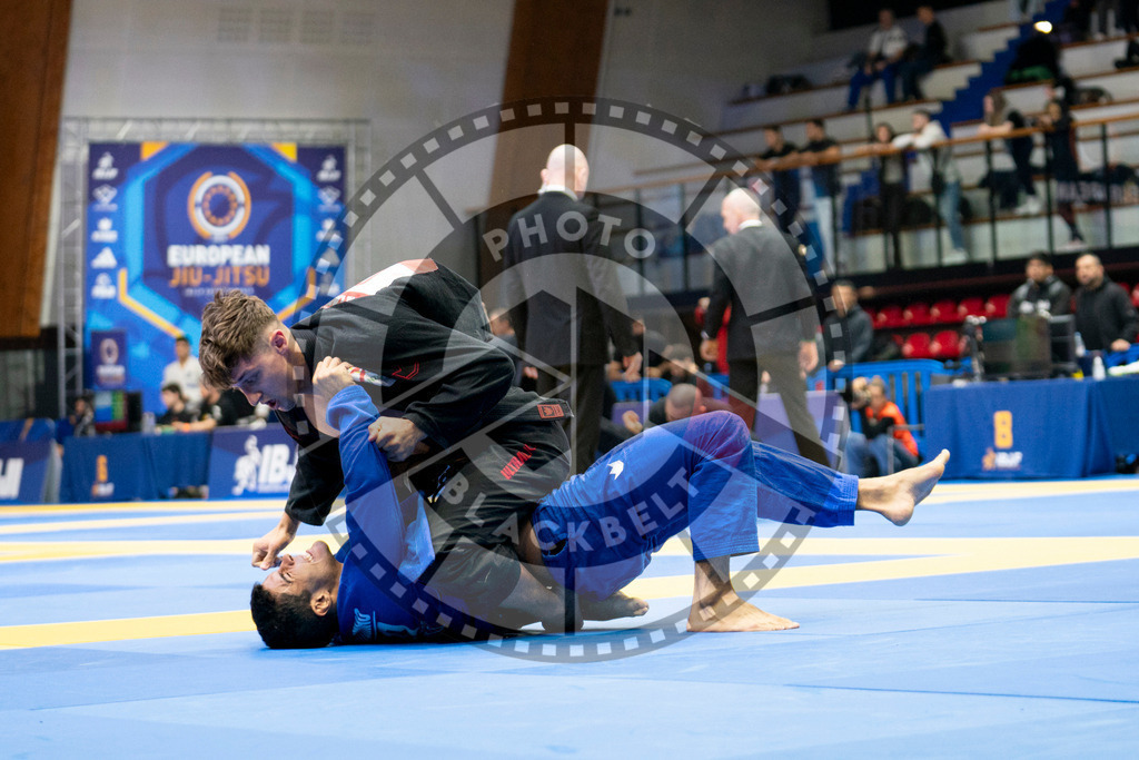 20240124PBB00317 | Fighters compete during the second day of the IBJJF European Championship in Paris, France, on January 24, 2024.