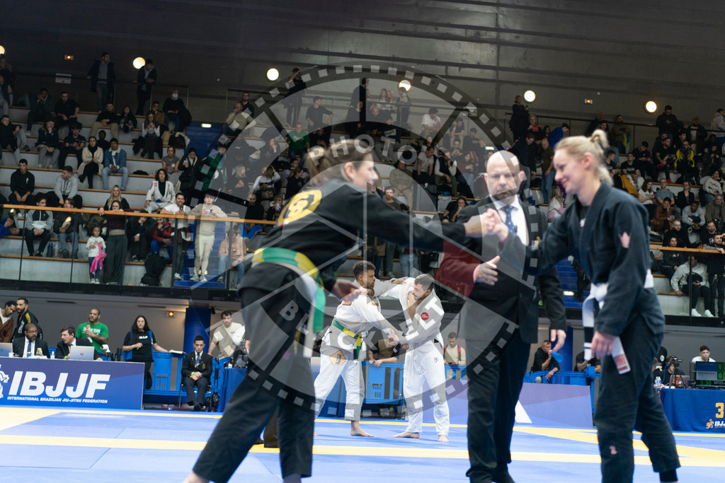 20240119PBB2591 | Fighters compete during the IBJJF European Championship in Paris, France, on January 19, 2024.