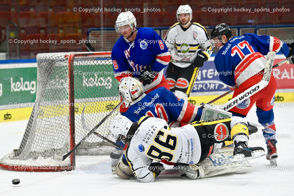 Carinthian Team vs. HC Köttern 12.2.2024 | #40 Zitterer Andre Albert, #86 Walluschnig Marco-Andrej, #77 Rainer Niklas, #8 Popernitsch Silvio