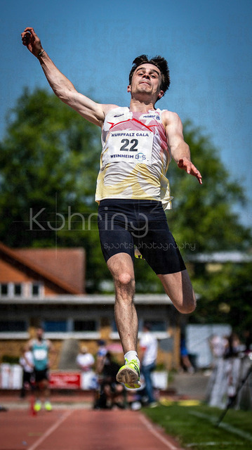 B&amp;S Kurpfalz Gala; Weinheim, 23.05.2026 | WEINHEIM, GERMANY - MAY 24: Yanni Sampson (BEL/Belgien) during the B&amp;S Kurpfalz Gala am 23.05.2026 at the  Sepp-Herberger-Stadium in Weinheim (Baden-Wuerttemberg / Germany).