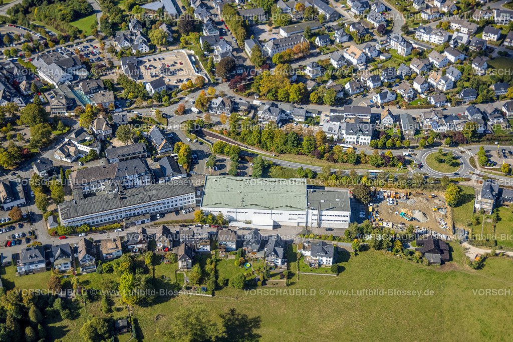 Schmallenberg220903811 | , Luftbild, Falke KGaA, Baustelle, Schmallenberg, Sauerland, Nordrhein-Westfalen, Deutschland