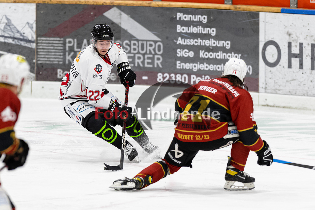 Bayernliga Eishockey Meisterrunde, TSV Peißenberg "Miners" gegen EHC Königsbrunn "Pinguines" am 17.2.23 in Peißenberg | Bayernliga Eishockey Meisterrunde, TSV Peißenberg "Miners" gegen EHC Königsbrunn "Pinguines" am 17.2.23 in Peißenberg