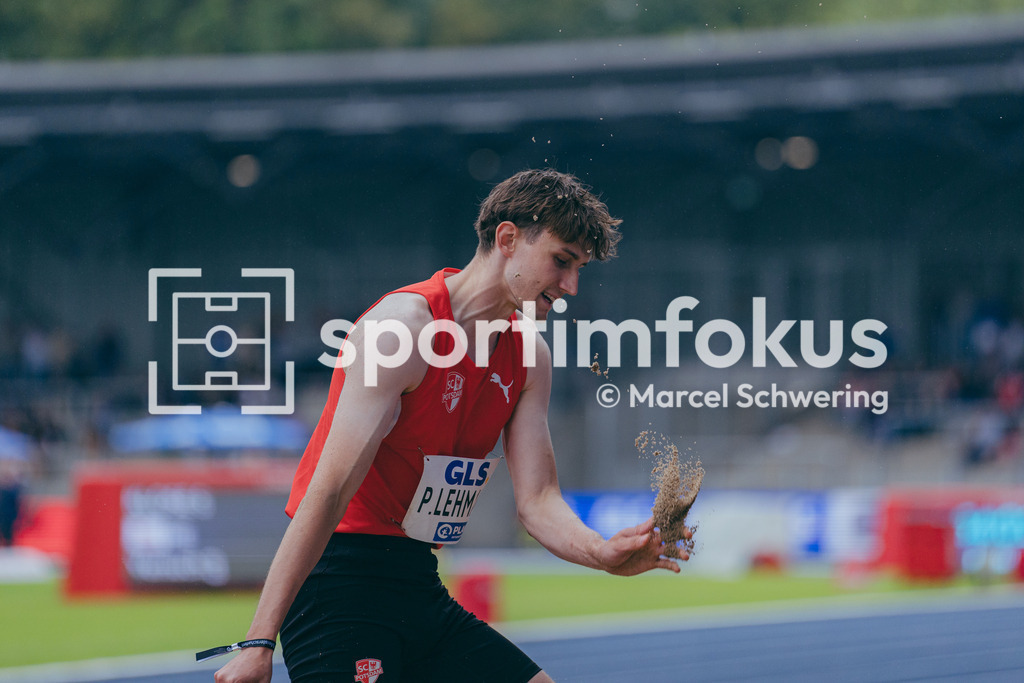 Deutsche Meisterschaften der Frauen und Männer 2026 | Pascal Lehmann, SC Potsdam e.V., Dreisprung, Deutsche Meisterschaften der Frauen und Männer 2026, Lohrheidestadion Bochum-Wattenscheid, 26.07.2026. Foto: Marcel Schwering / sportimfokus - Realisiert mit Pictrs.com