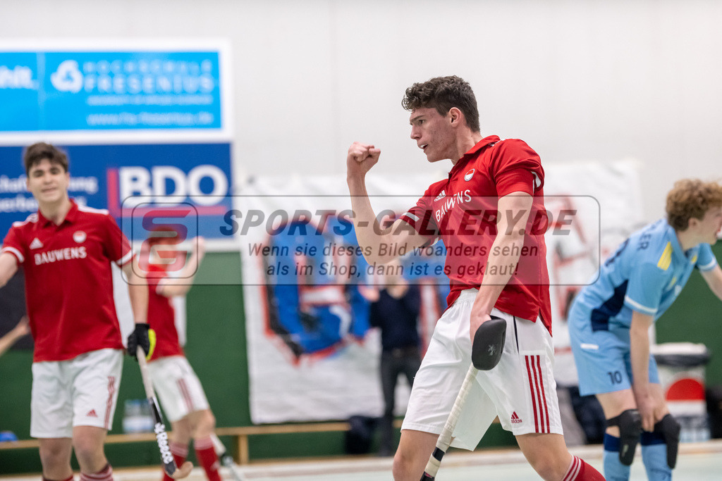 SFE_20230305_0059 | Deutsche Meisterschaft Männliche U16 Halle 2023 am 05.03.2023 in Köln (KTHC Stadion Rot-Weiss Köln Tennis and Hockey Club), Photo: Stephan Fehrmann 2022 (Sports-Gallery)
