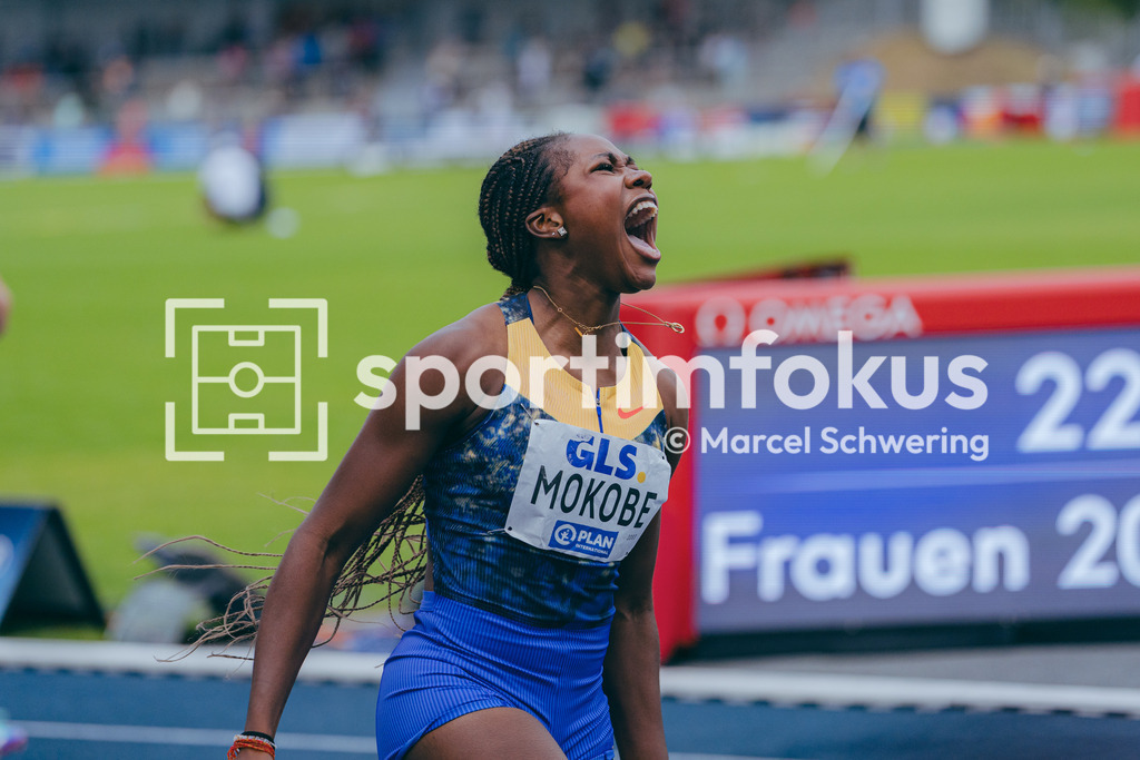 Deutsche Meisterschaften der Frauen und Männer 2026 | Judith Bilepo Mokobe, USC Mainz, 200-Meter-Lauf, Finale, Deutsche Meisterschaften der Frauen und Männer 2026, Lohrheidestadion Bochum-Wattenscheid, 26.07.2026. Foto: Marcel Schwering / sportimfokus - Realisiert mit Pictrs.com