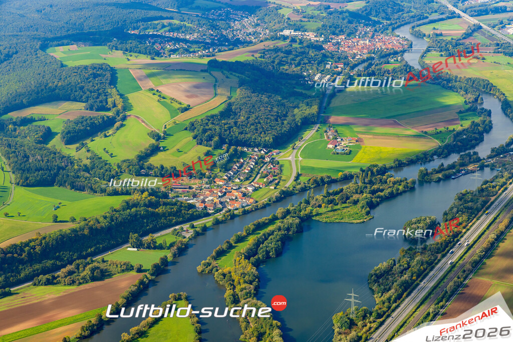 Schrägluftbild  Eschenbach  Eltmann - Das Luftbild wurde 2025 vom UL-Flugzeug heraus erstellt ( keine Drohne ) - Hochauflösende Luftaufnahme -Nicht vergleichbar mit Google Maps oder Satelittenbilder- Die Geschenkidee !Mit Lizenz und Bildrechte bestellbar