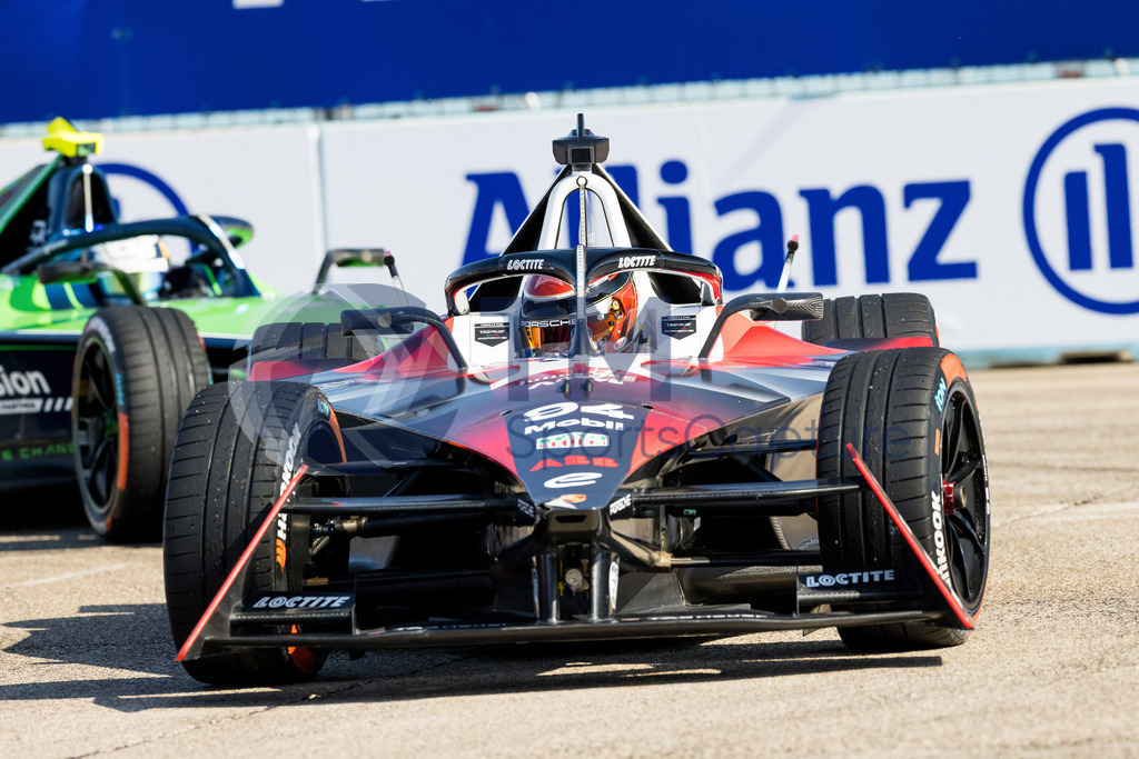 GEPA-20230422-101-147-0128 | BERLIN,GERMANY,22.APR.23 - MOTORSPORTS, FORMEL E - E-Prix of Berlin, Berliner Tempelhof Airport Circuit. Image shows Pascal Wehrlein (GER / Porsche). 
Photo: GEPA pictures/ Matthias Trinkl