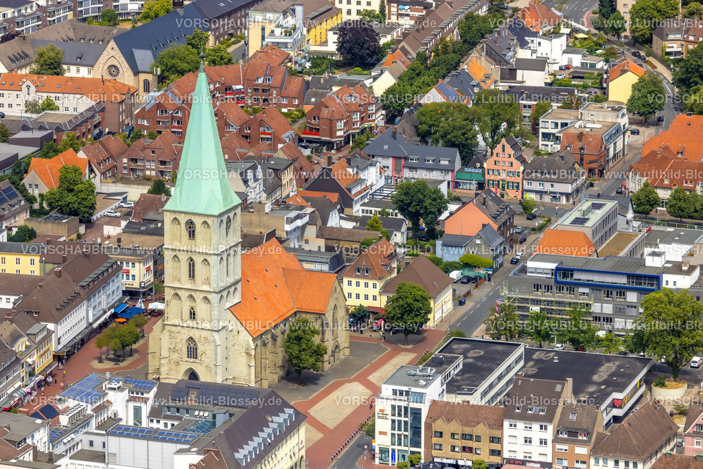 Hamm220707220 | Luftbild, Evang. Pauluskirche, City und Marktplatz,  Mitte, Hamm, Ruhrgebiet, Nordrhein-Westfalen, Deutschland